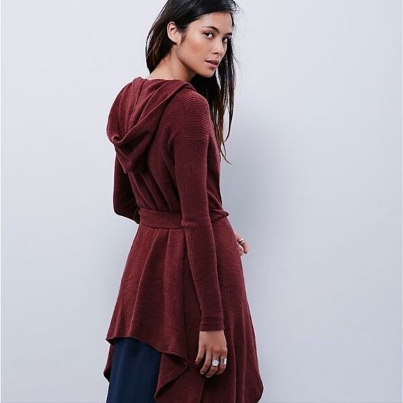 Free People Asymmetrical Sloane Cardigan Sweater - Picture 3 of 12